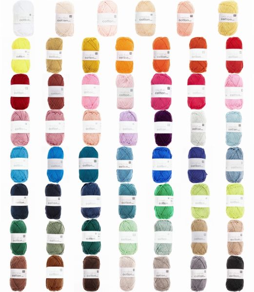 Rico Design Creative Cotton Aran, 50g Baumwollgarn