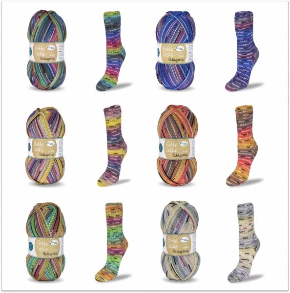Rellana Flotte Socke Patagonia, 100g Sockenwolle 4-fach