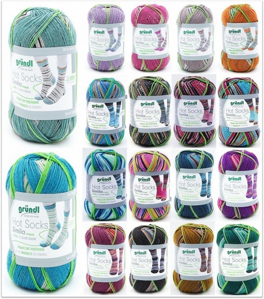 Gründl Hot Socks Simila, 100g Sockenwolle 4-fach