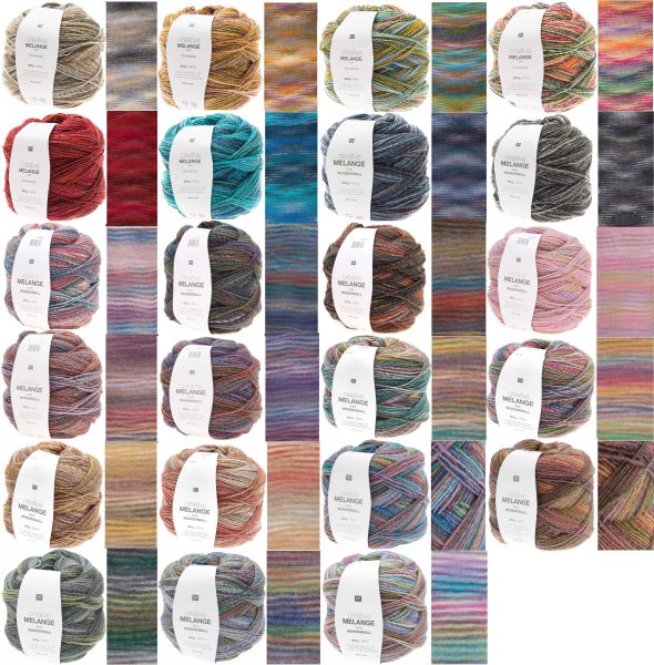 Rico Creative Melange Aran Wonderball, 200g Farbverlaufsgarn