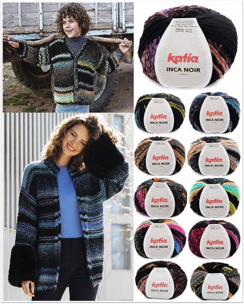 Katia Inca Noir, 100g-Knäuel