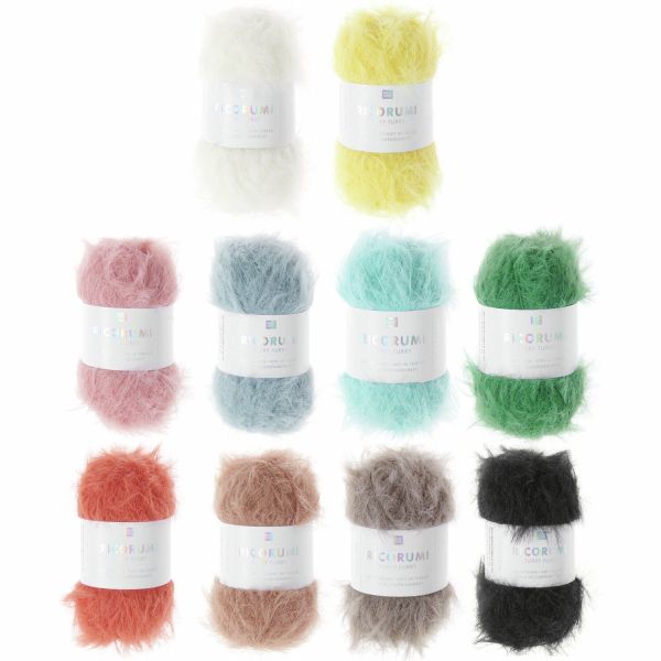 Rico Design Ricorumi Furry Furry, 25g Fell-Beilaufgarn