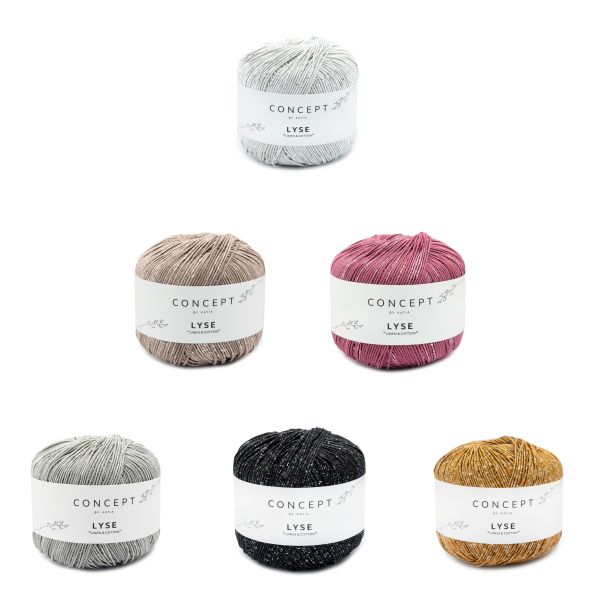 Katia Concept Lyse, 50g Sommergarn mit Glitzereffekt