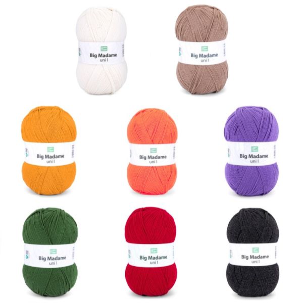 Happy Hobby Big Madame Uni l (neue Farben), 300g-Großknäuel