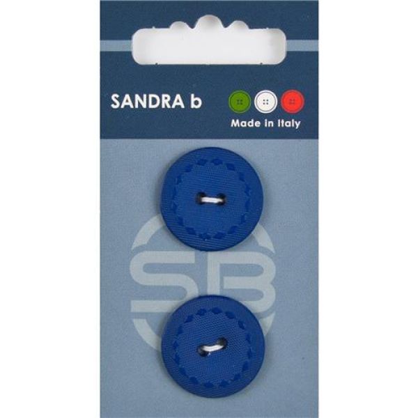 Sandra Einfarbige Knöpfe Card 119 Ø 23mm 2 St. pro Karte royal