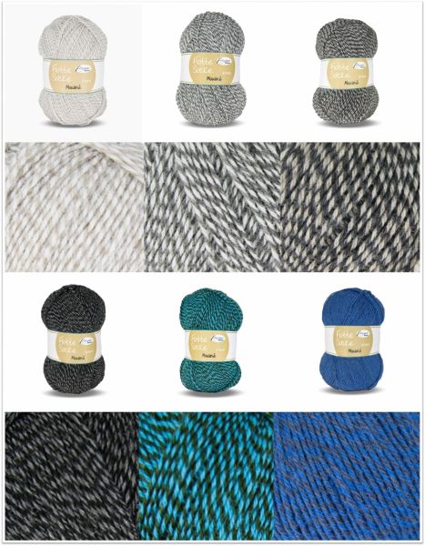 Rellana Flotte Socke Mouliné, 150g Sockenwolle 6-fach