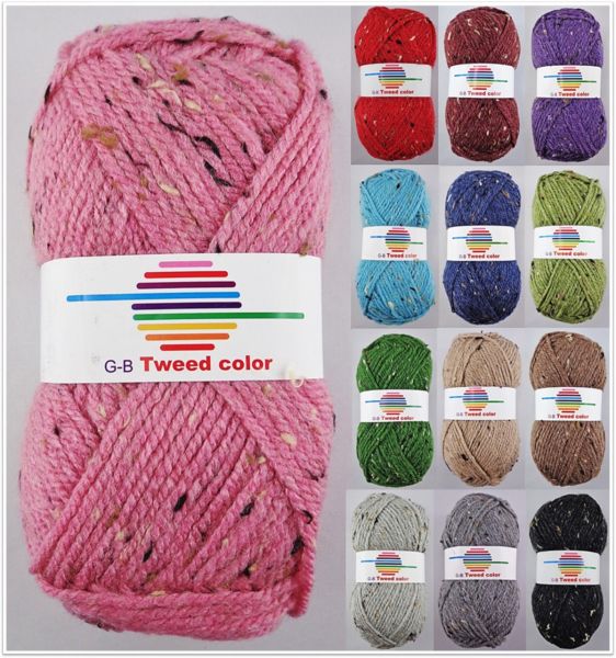 G-B Tweed Color, 50g Schnellstrickgarn