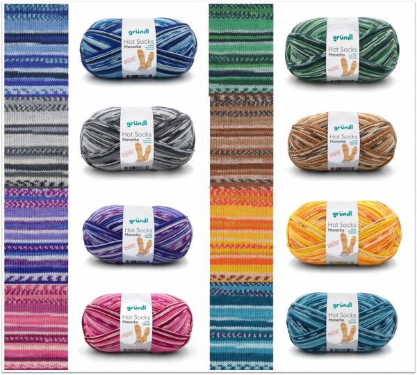Gründl Hot Socks Manerba, 150g Sockenwolle 6-fach