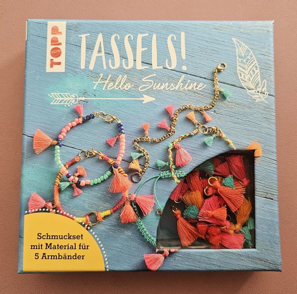 TOPP TASSELS ! Hello Sunshine - Schmuckset mit Material für 5 Armbänder