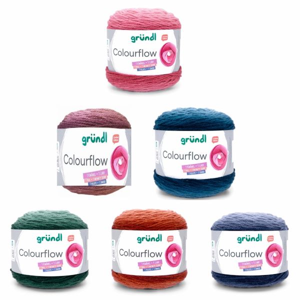 Gründl Colourflow, 200g Bobbelgarn (Limited Edition)