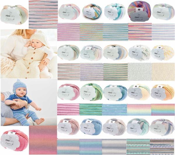 Rico Design Baby Dream dk a Luxury Touch, 50g Babywolle